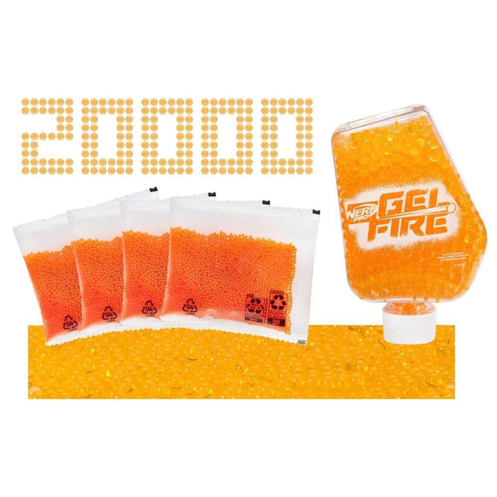 Бункер Nerf на 800 шариков Nerf Pro Gelfire прозрачный (F7266)