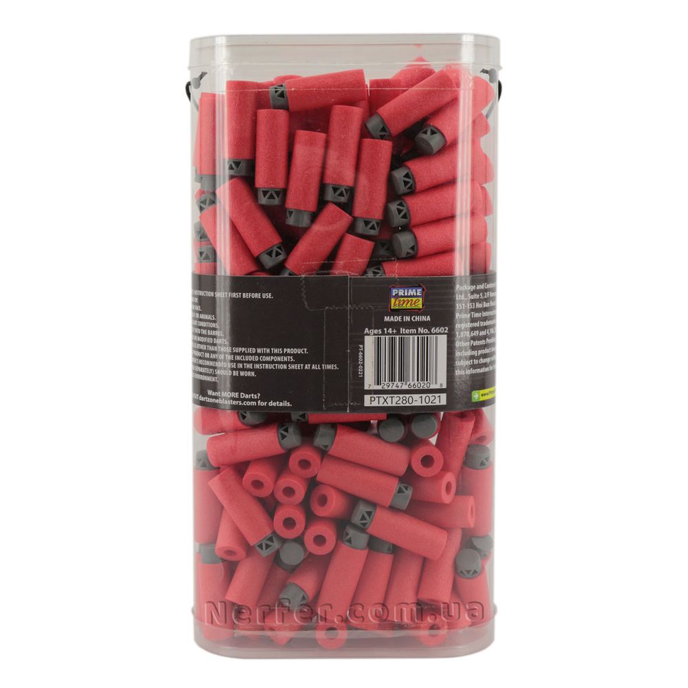 Патрони Dart Zone Ruby Dart Pro Darts (половинки) з комірчастою кінцівкою Червоні 150 шт (6602)