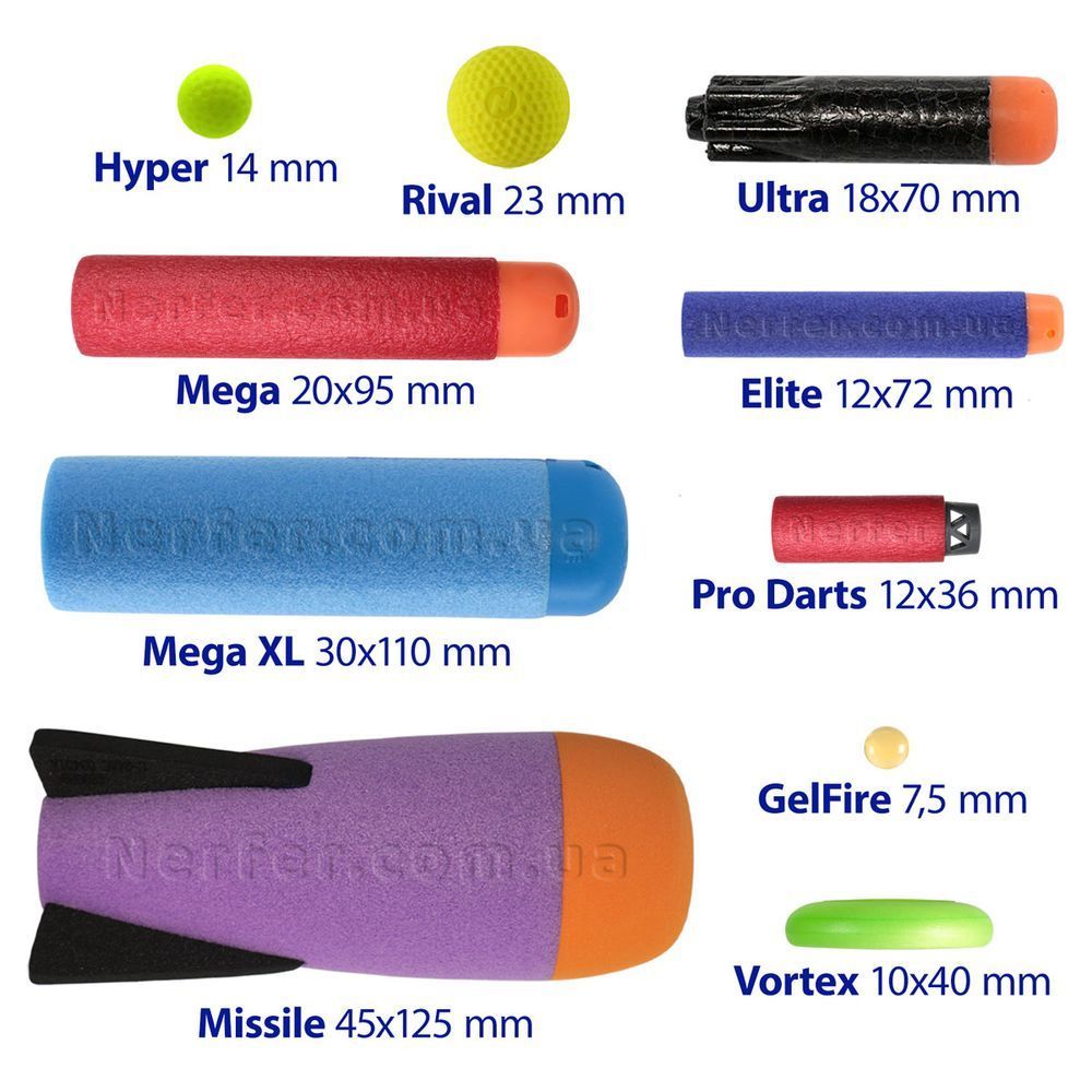 Патроны Dart Zone Ruby Dart Pro Darts (половинки) с ячеистым наконечником Красные 20 шт