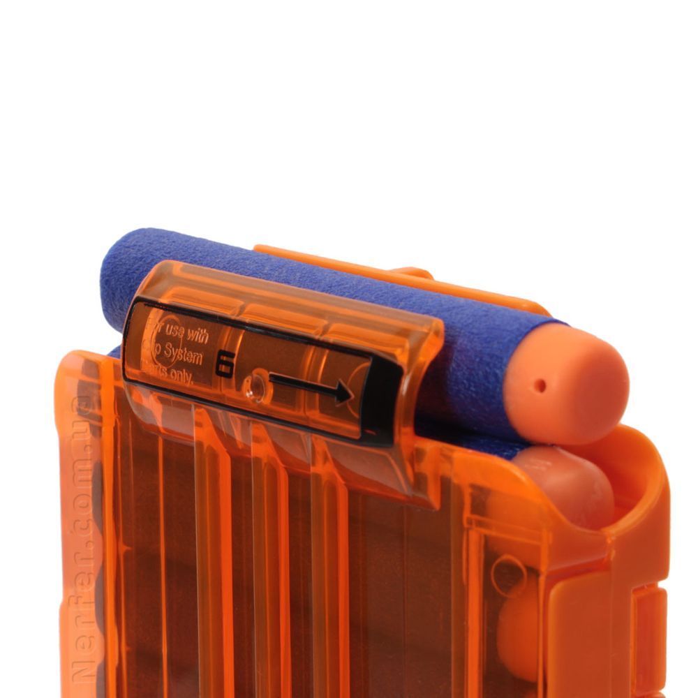 Магазин Nerf на 6 патронів Elite напівпрозорий