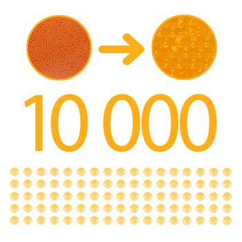Гелевые шарики для Nerf GelFire, X-Shot Hyper Gel Оранжевые 10000 шт