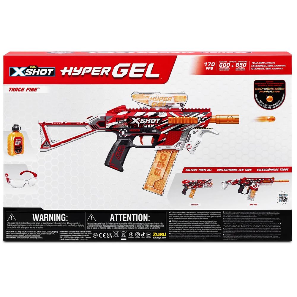 X-Shot Hyper Gel Trace Fire (Medium) (36657/36621R), Уцінка! (Трасуючий вогонь (Середній))