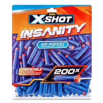 Патроны X-Shot Insanity с ячеистым наконечником Синие 200 шт (36624)