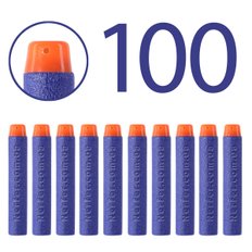 Патрони для бластерів Nerf Elite з отвором на кінці Сині 100 шт ()